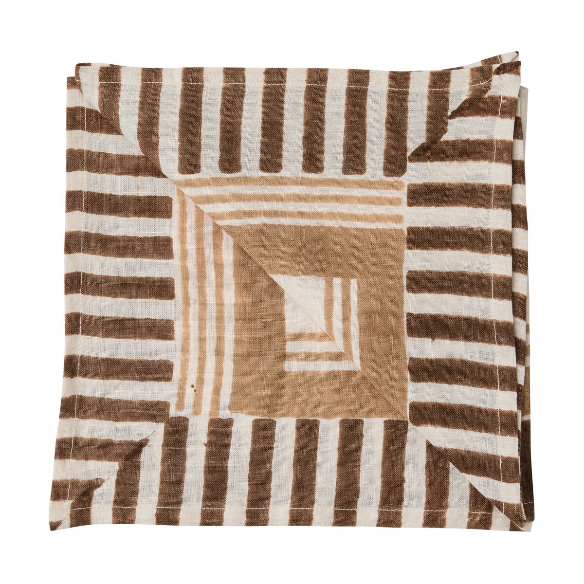 Tell Me More Ella napkin 50x50 cm Hazelnut checkered