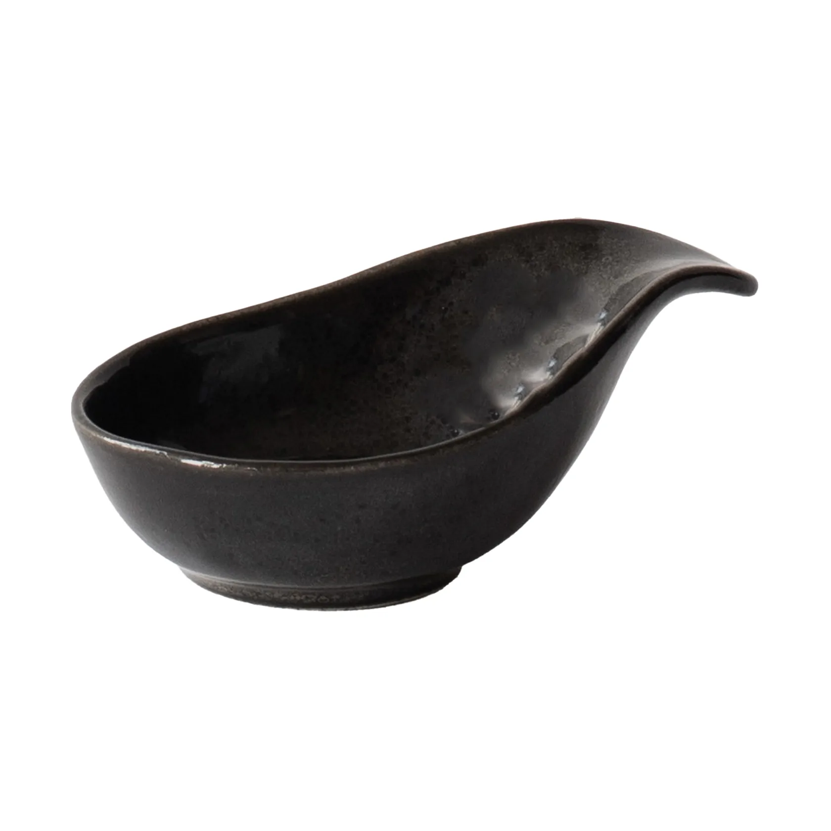 Fenix serving bowl mini 8x12 cm, Brown-black Tell Me More