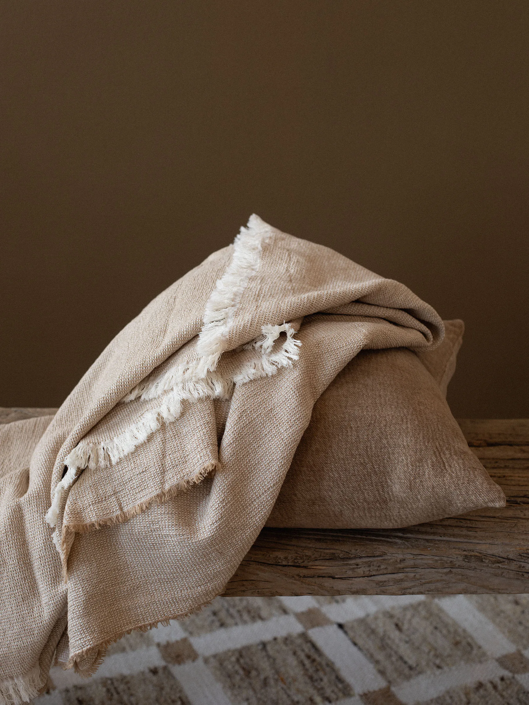 Florian throw 135x200 cm, Beige Tell Me More