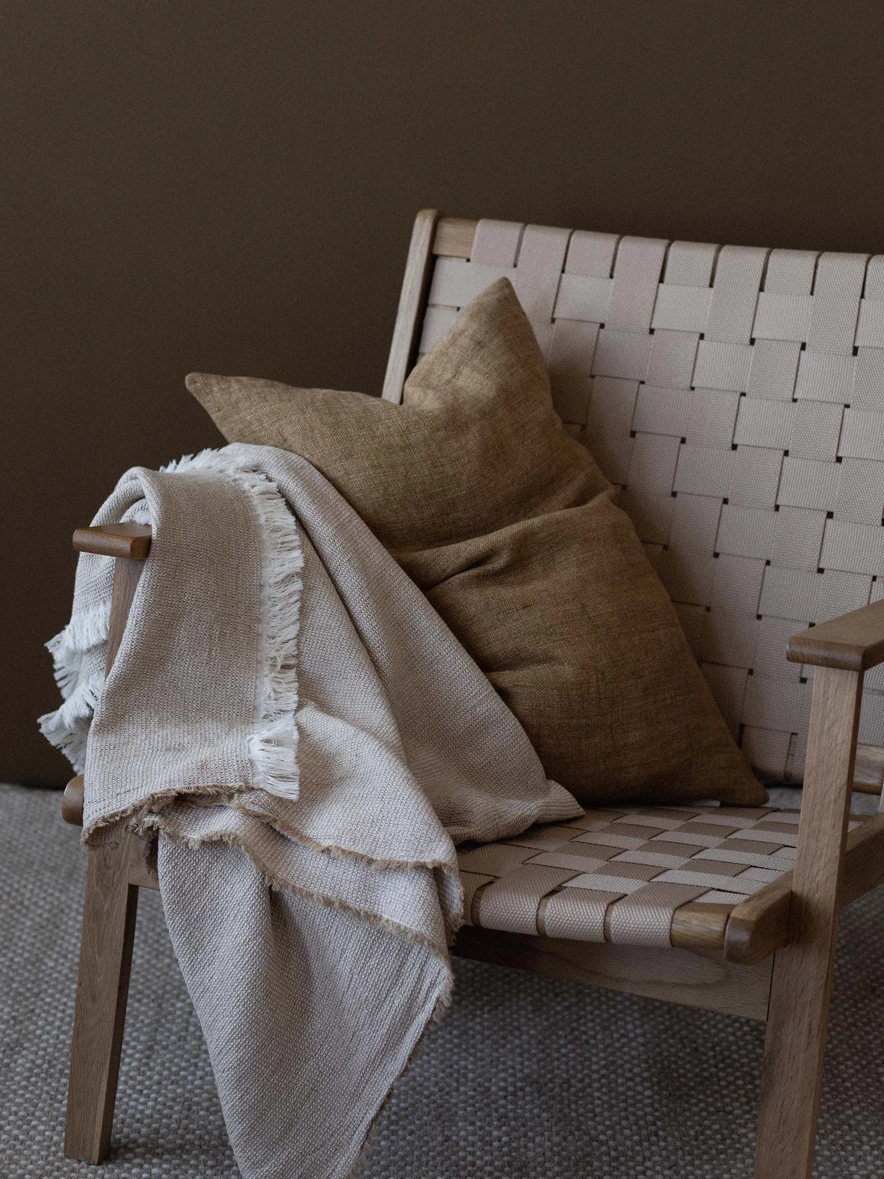 Florian throw 135x200 cm, Beige Tell Me More