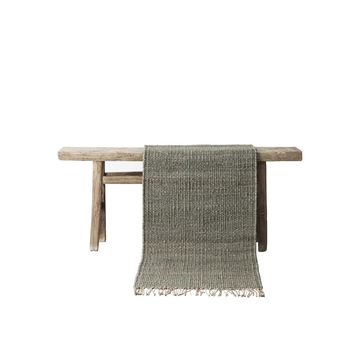 Tell Me More Hemp rug grey 60x90 cm | Scandinavian Design | Woven cotton rugs | Grey