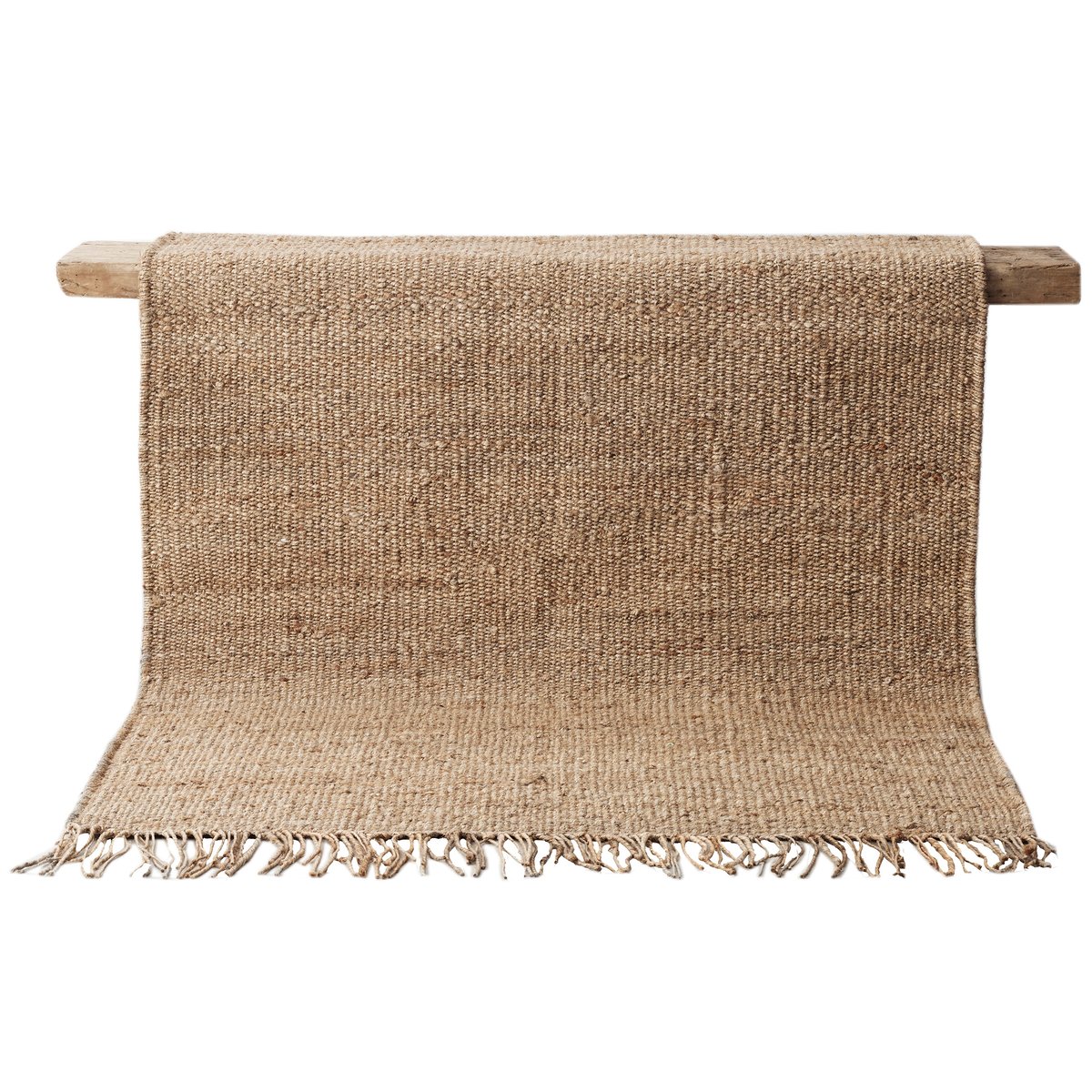 Tell Me More Hemp rug natural 200x300 cm | Scandinavian Design | Woven cotton rugs | Beige