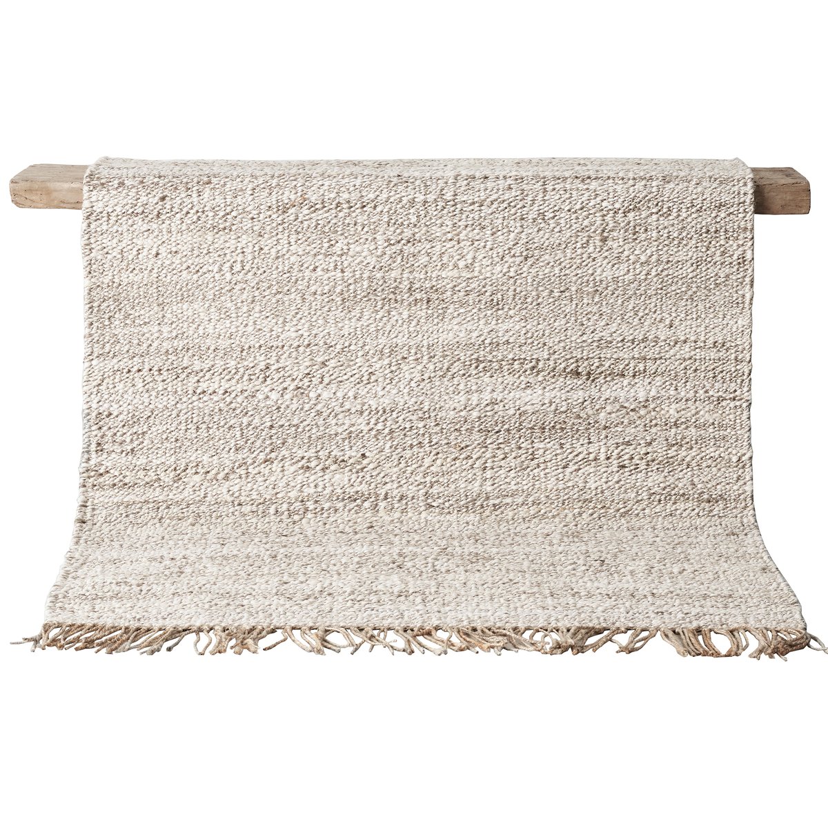 Tell Me More Hemp rug nature-white 140x200 cm | Scandinavian Design | Woven cotton rugs | Beige
