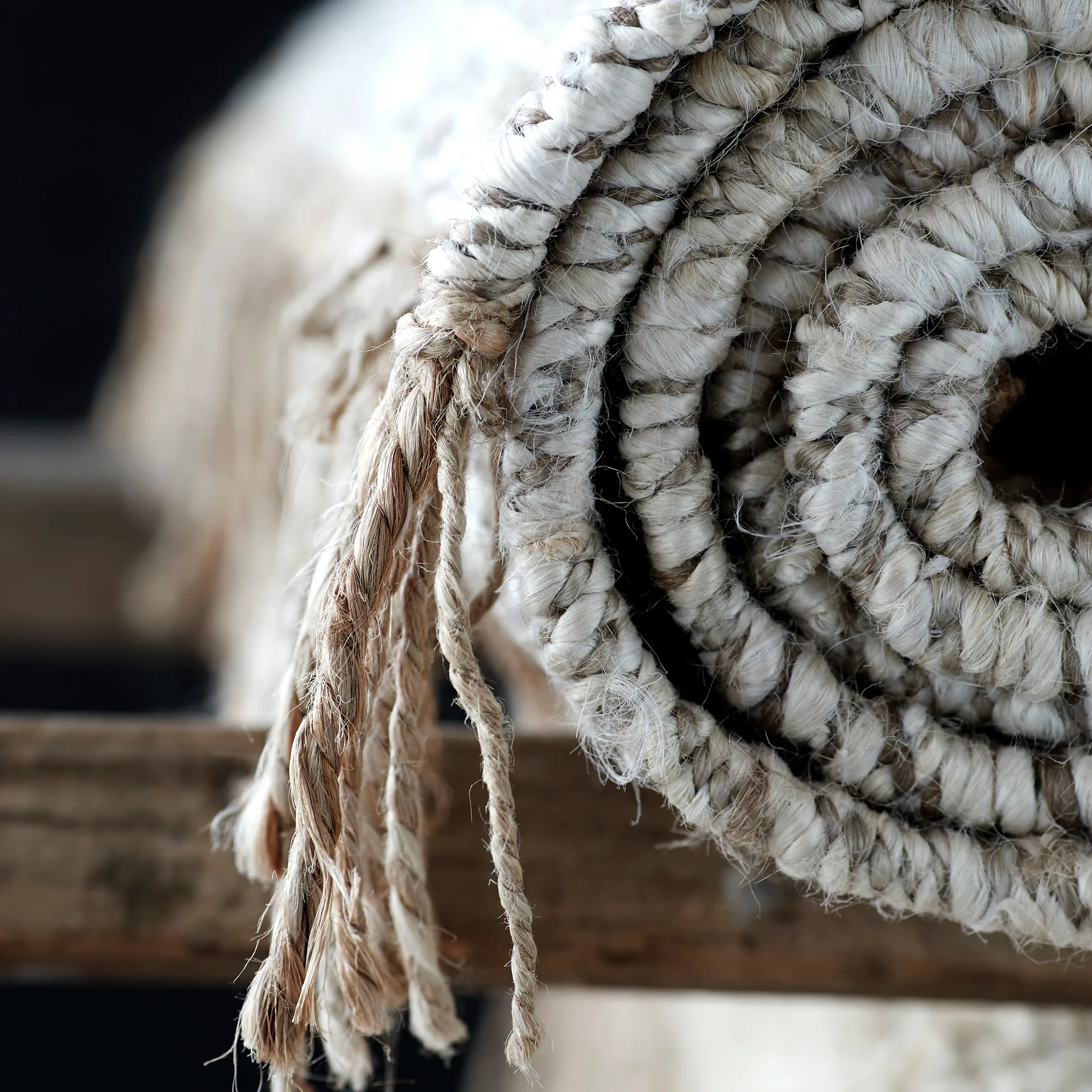 Hemp rug nature-white, 140x200 cm Tell Me More