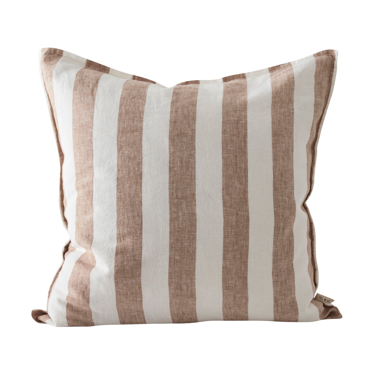 Tell Me More Holte pillowcase 50x50 cm Hazelnut | Scandinavian Design | Cushion covers | White