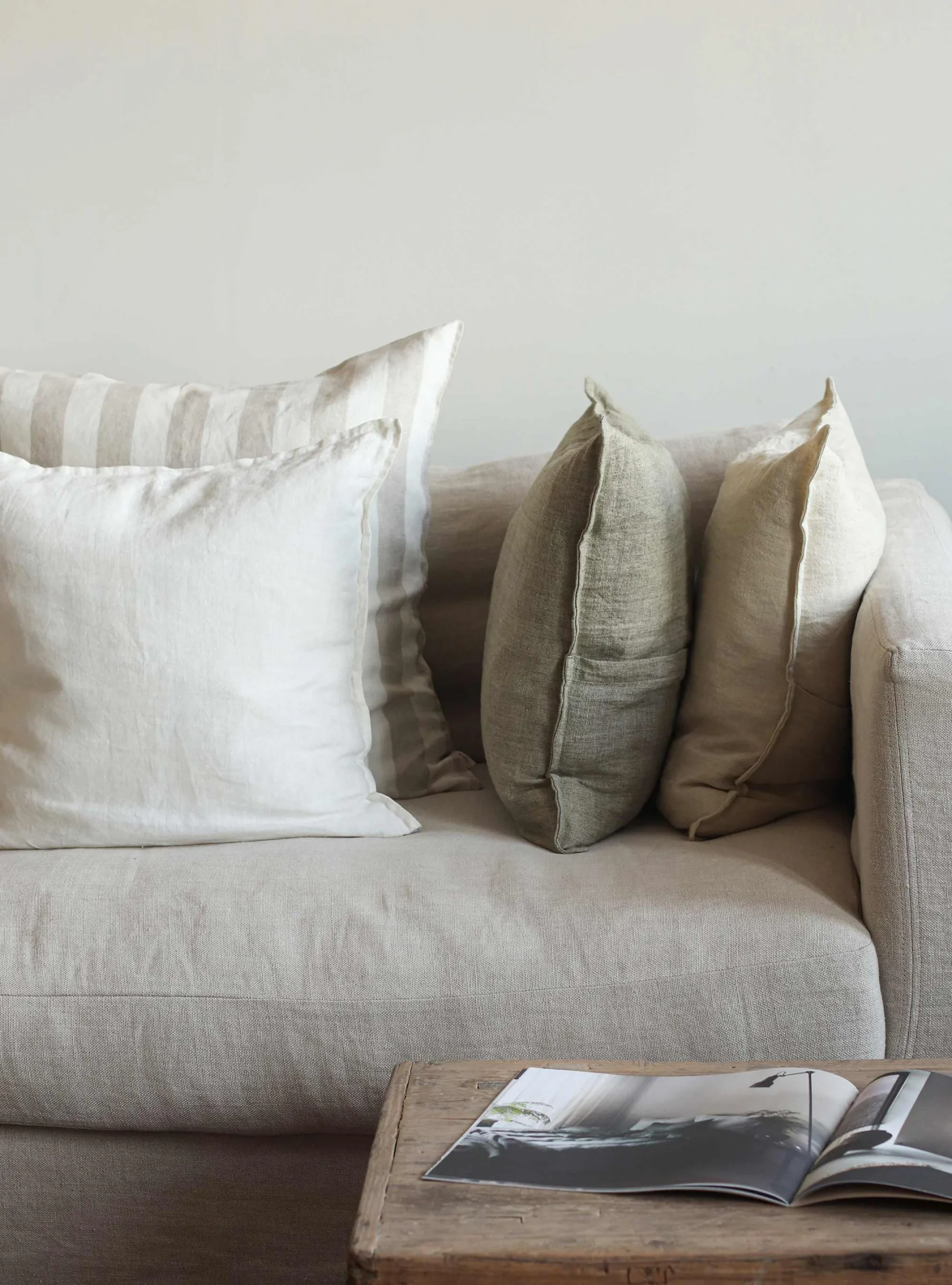 Holte pillowcase 60x60 cm, Sand Tell Me More