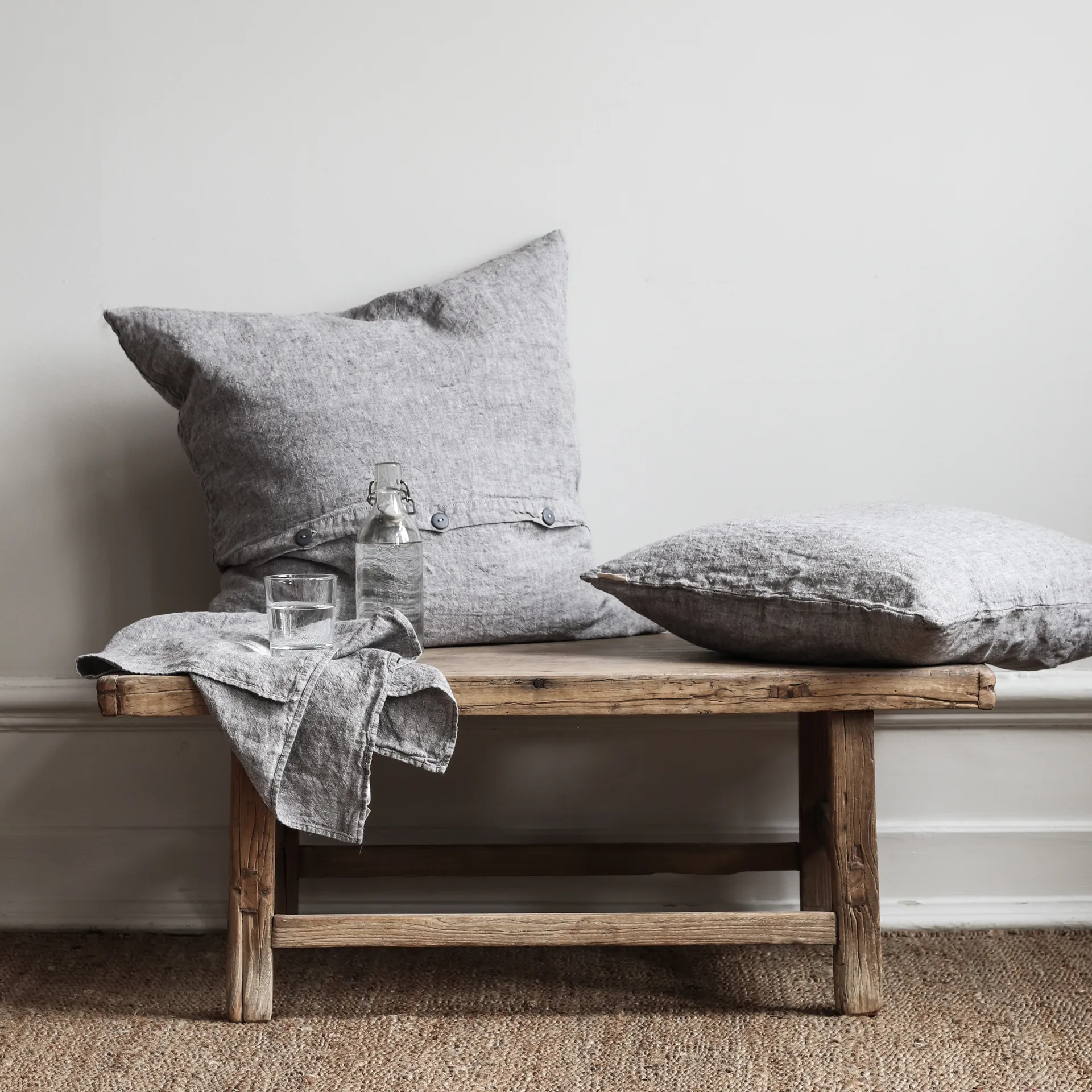 Julian pillowcase 50x50 cm, grey-blended Tell Me More