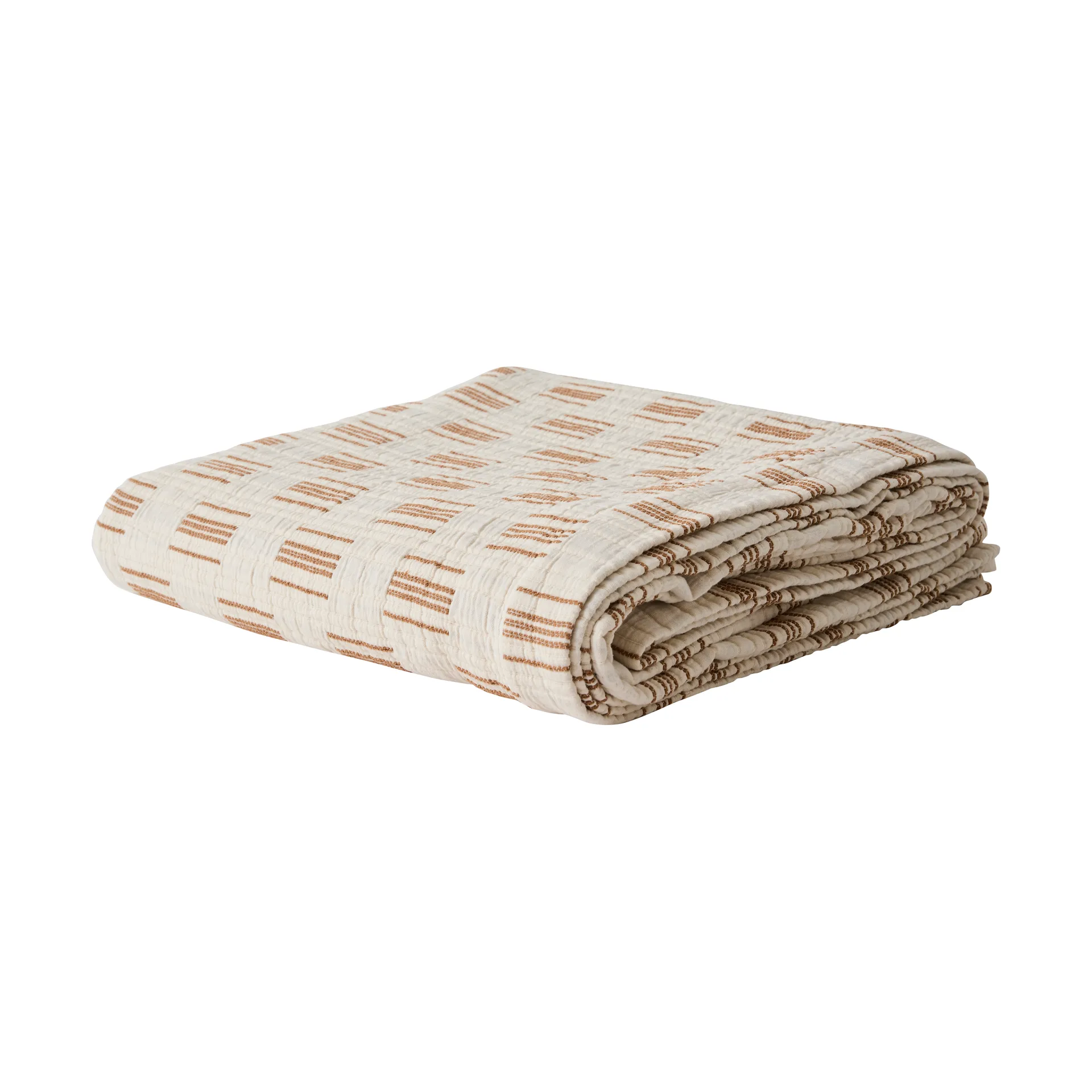 Julien bedspread 180x260 cm, Off-white-rust red Tell Me More