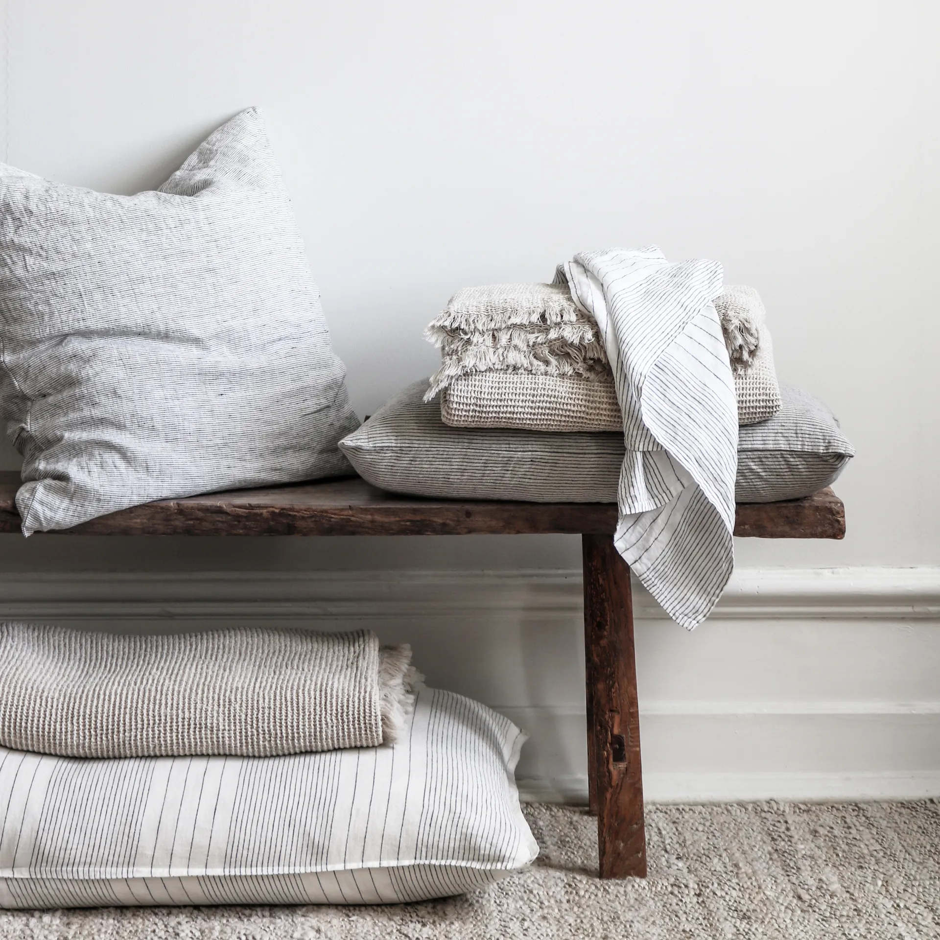 Klint pillowcase 40x60 cm, Beige-black Tell Me More