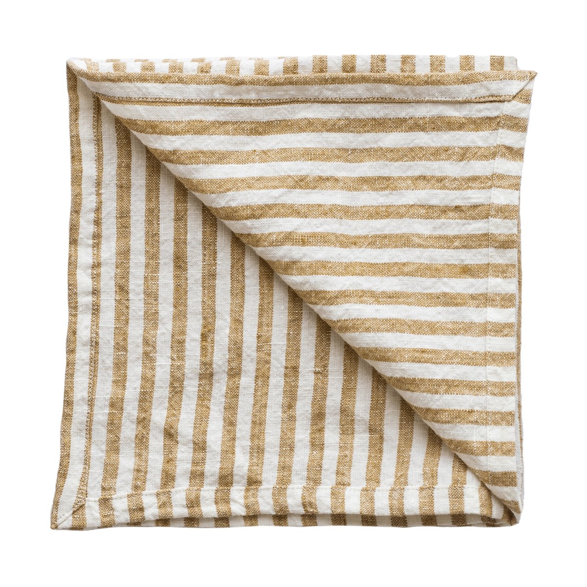 Tell Me More Leon fabric napkin 45x45 cm Spice | Scandinavian Design | Linen & cotton napkins | White