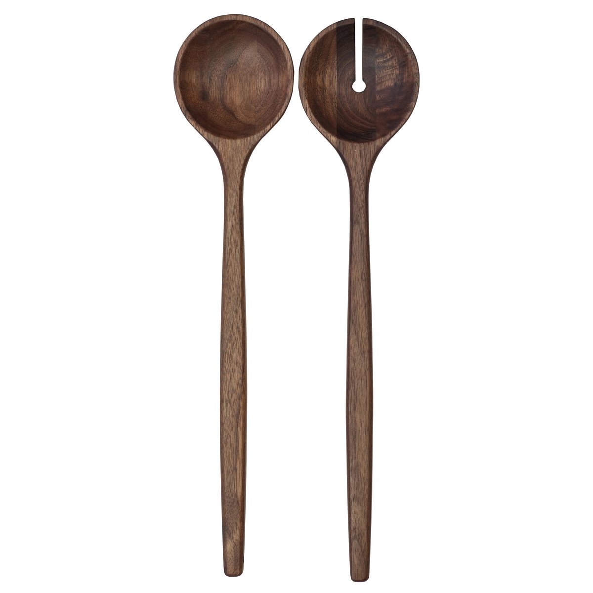 Tell Me More Levi salad cutlery set Walnut | Scandinavian Design | Salad servers | Brown