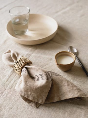 Livia linen napkin 45x45 cm - Beige - Tell Me More