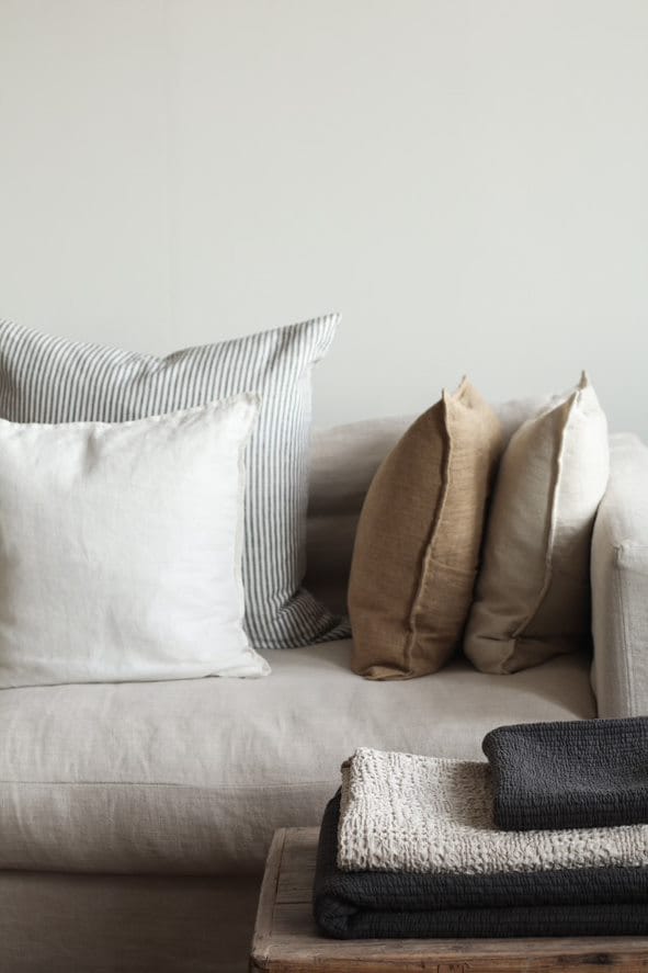 Marion pillowcase linen 50x50 cm - Wheat - Tell Me More