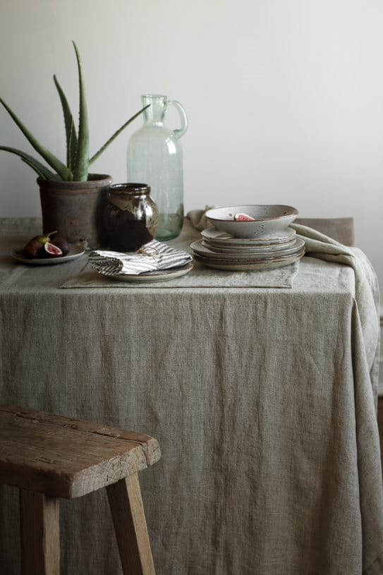 Marion tablecloth linen 145x330 cm - Dune - Tell Me More