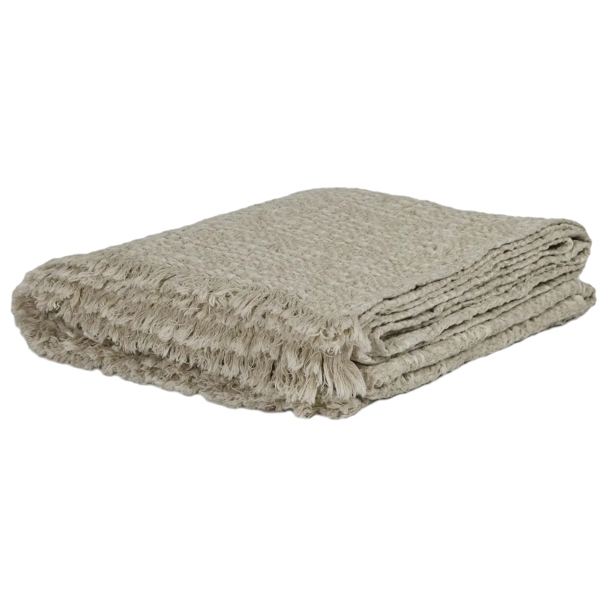 Tell Me More Monti throw 140x200 cm Sand beige | Scandinavian Design | Cotton blankets & throws | Beige