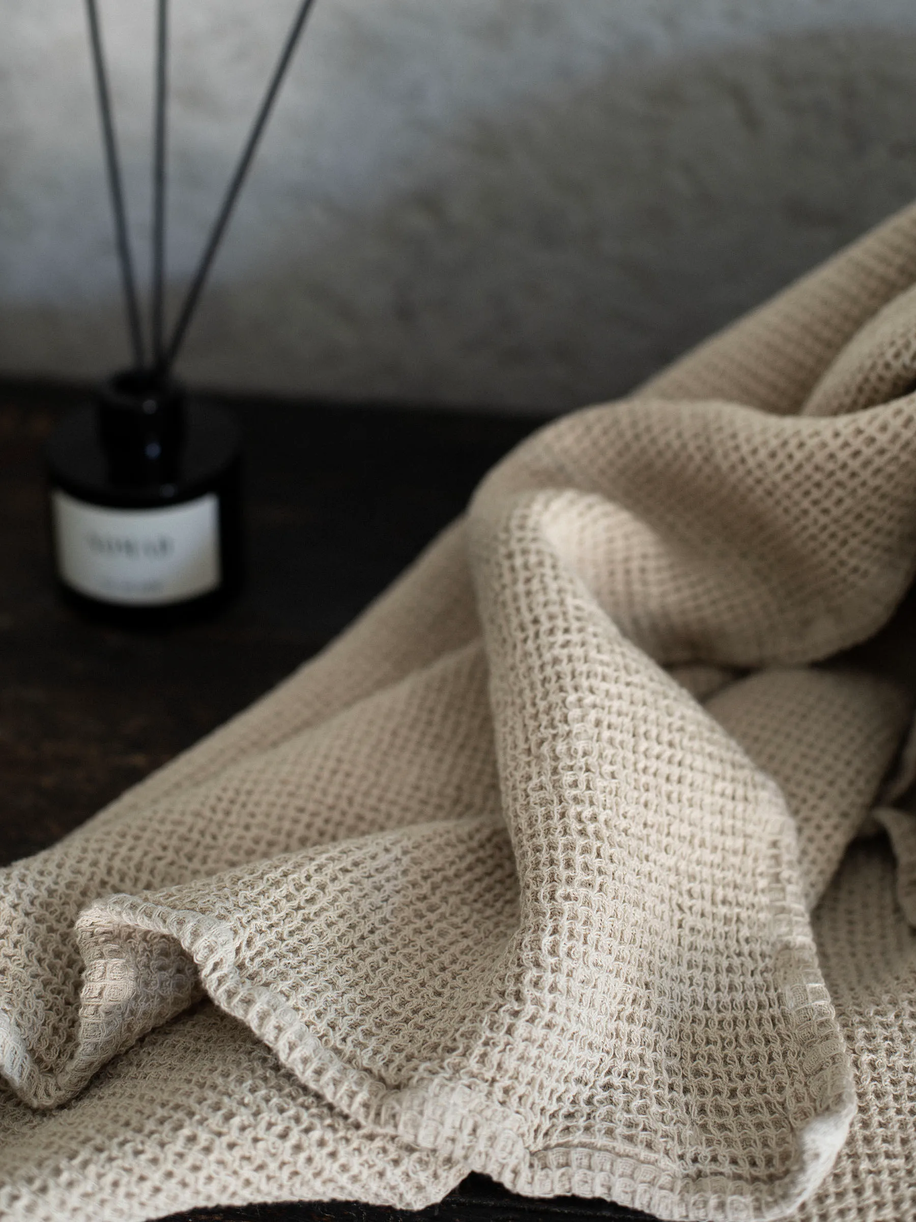 Nella bath towel 100x150 cm, Beige Tell Me More