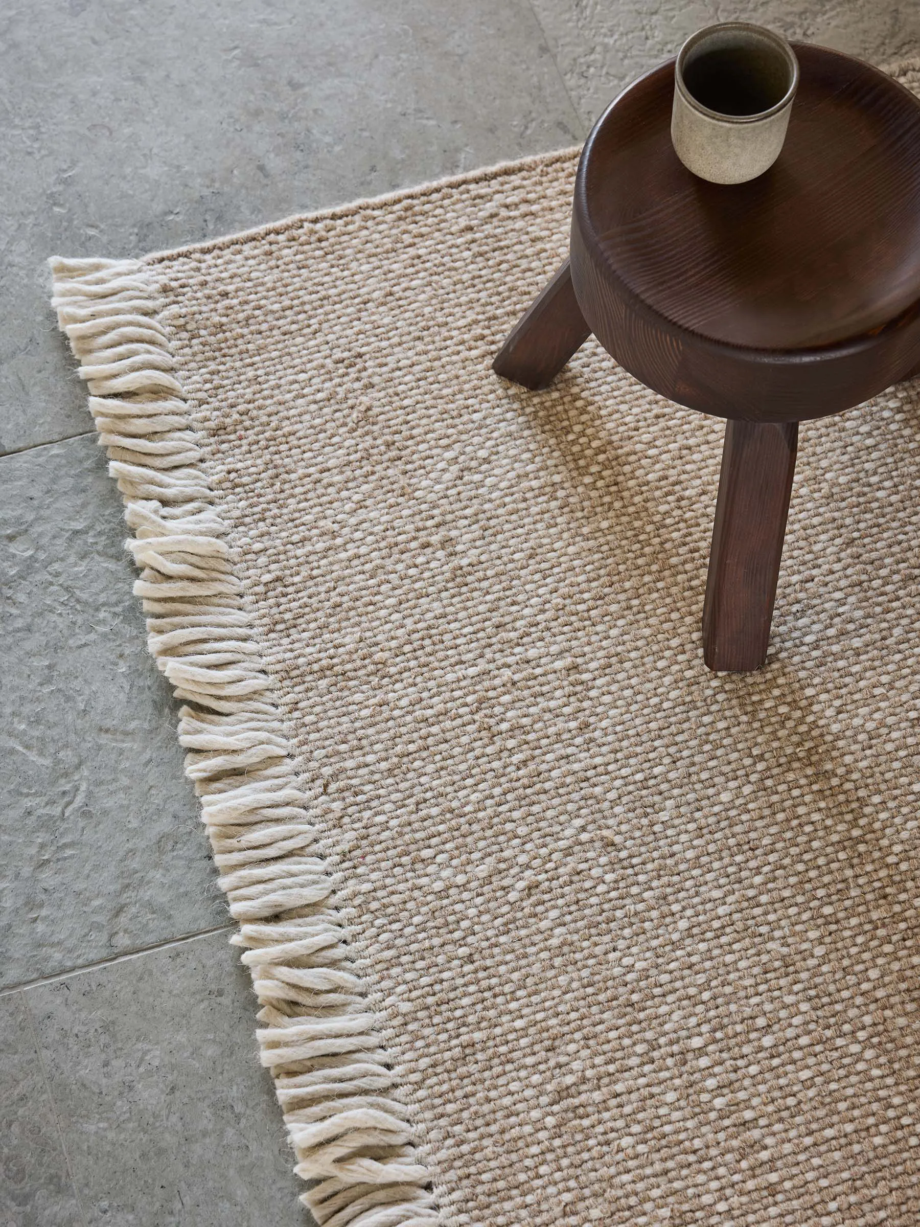 Nelson wool rug, Beige-Offwhite, 170x240 cm Tell Me More