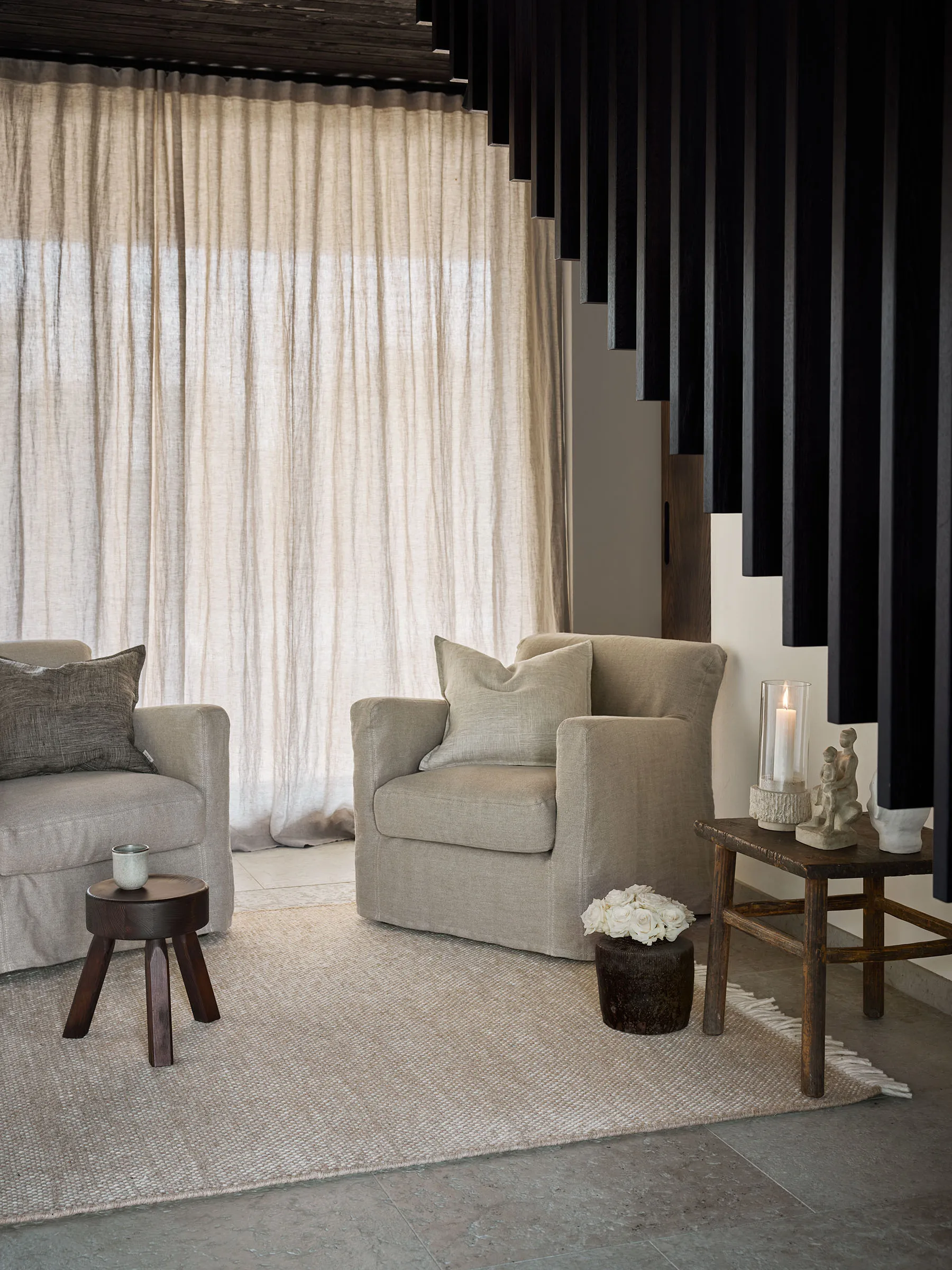 Nelson wool rug, Beige-Offwhite, 200x300 cm Tell Me More