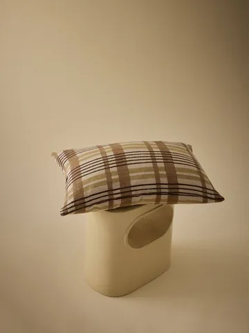 Nico cushion cover - Block print brown, 40x60 cm - Tell Me More