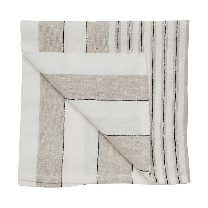 Noah linen napkin 50x50 cm - Beige stripe - Tell Me More