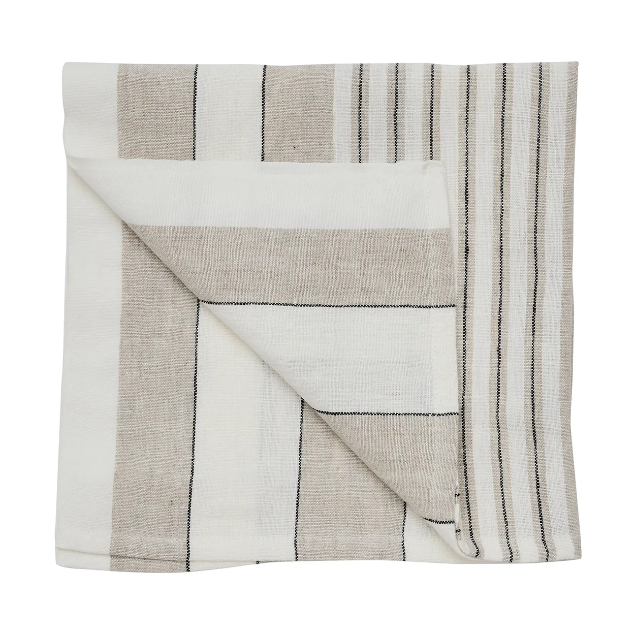 Tell Me More Noah linen napkin 50x50 cm Beige stripe