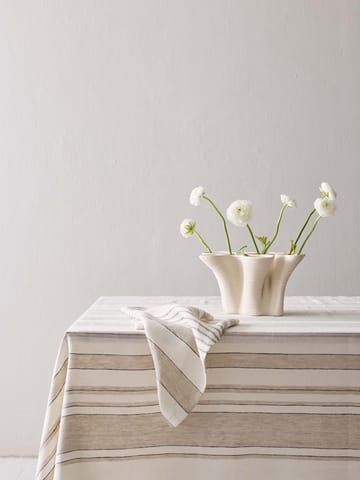 Noah linen napkin 50x50 cm - Beige stripe - Tell Me More