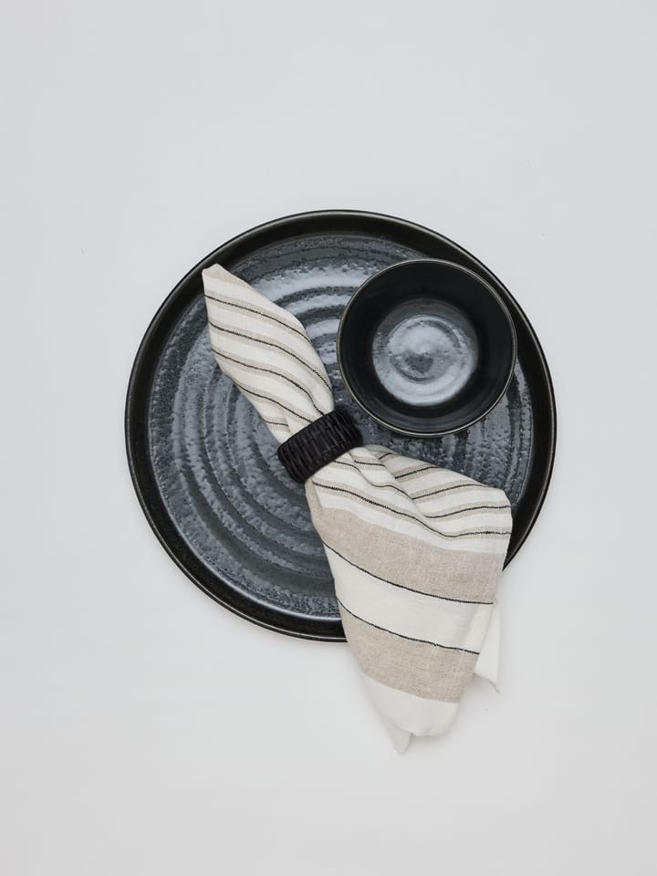 Noah linen napkin 50x50 cm, Beige stripe Tell Me More