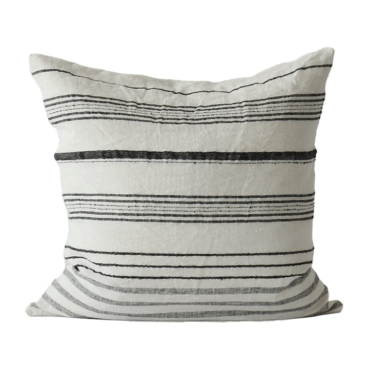 Noelle cushion cover linen 50x50 cm - White/black - Tell Me More