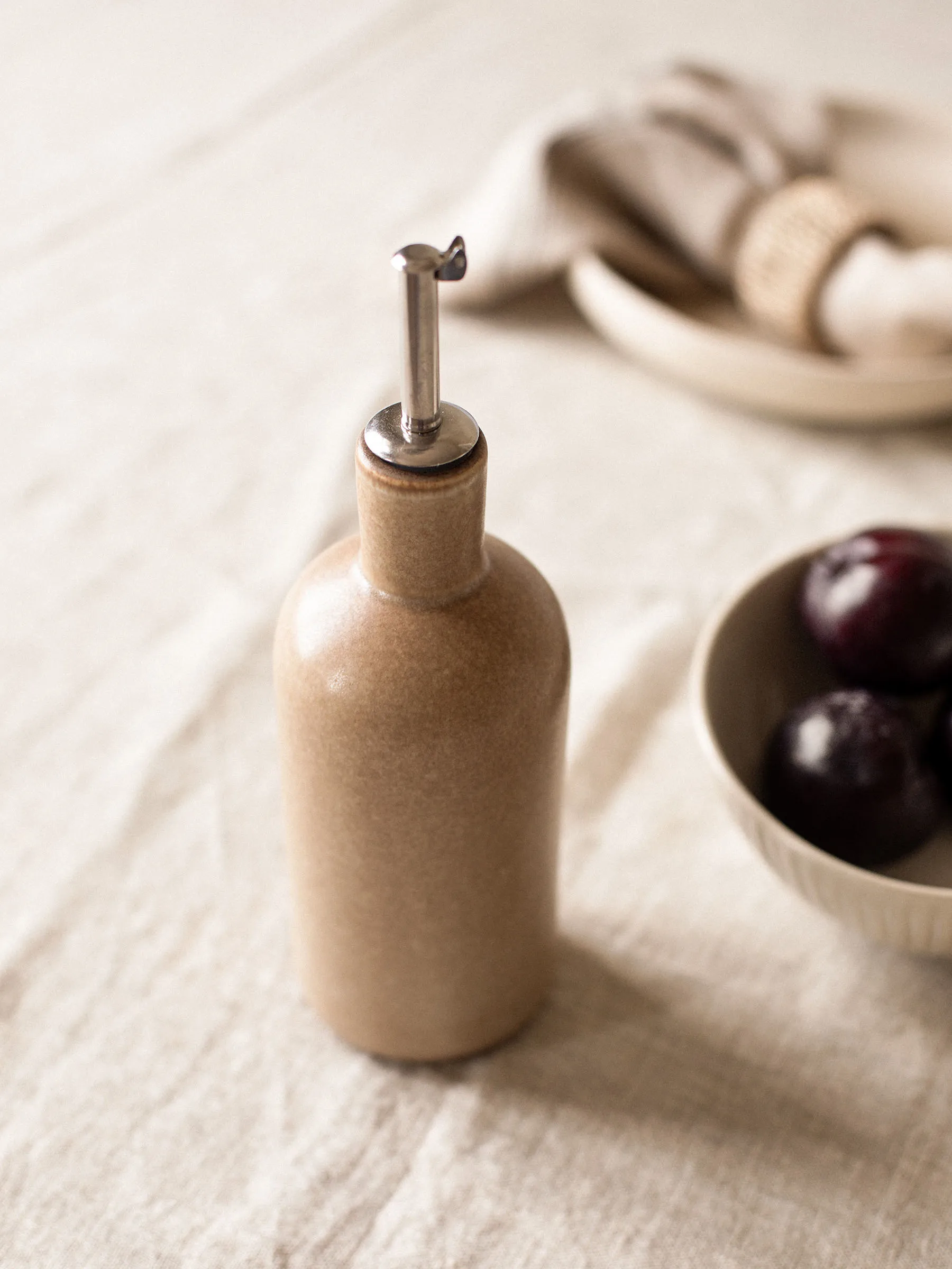 Palermo bottle for oil & vinegar, Beige, small 50 cl Tell Me More