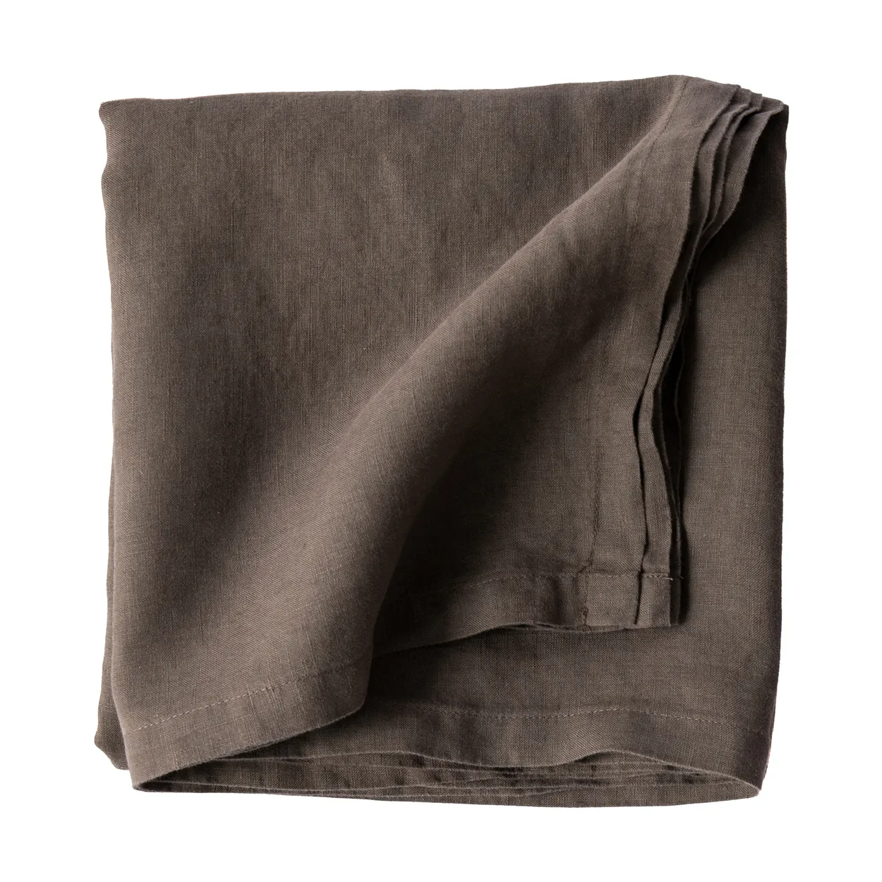Tell Me More Tablecloth linen 175x175 cm Taupe | Scandinavian Design | Tablecloths | Grey