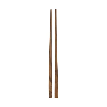 Teak chopsticks 1 set - Brown - Tell Me More
