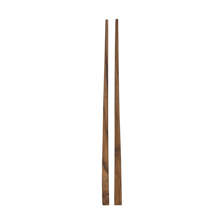 Teak chopsticks 1 set - Brown - Tell Me More