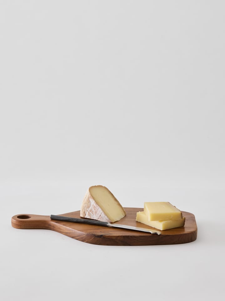 Teak serving board, 17.5x30 cm Tell Me More