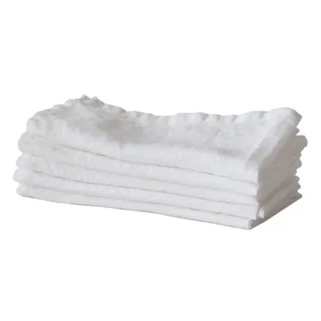 Tell me more kitchen towel linen 50x70 cm - Bleached white (white) - Tell Me More