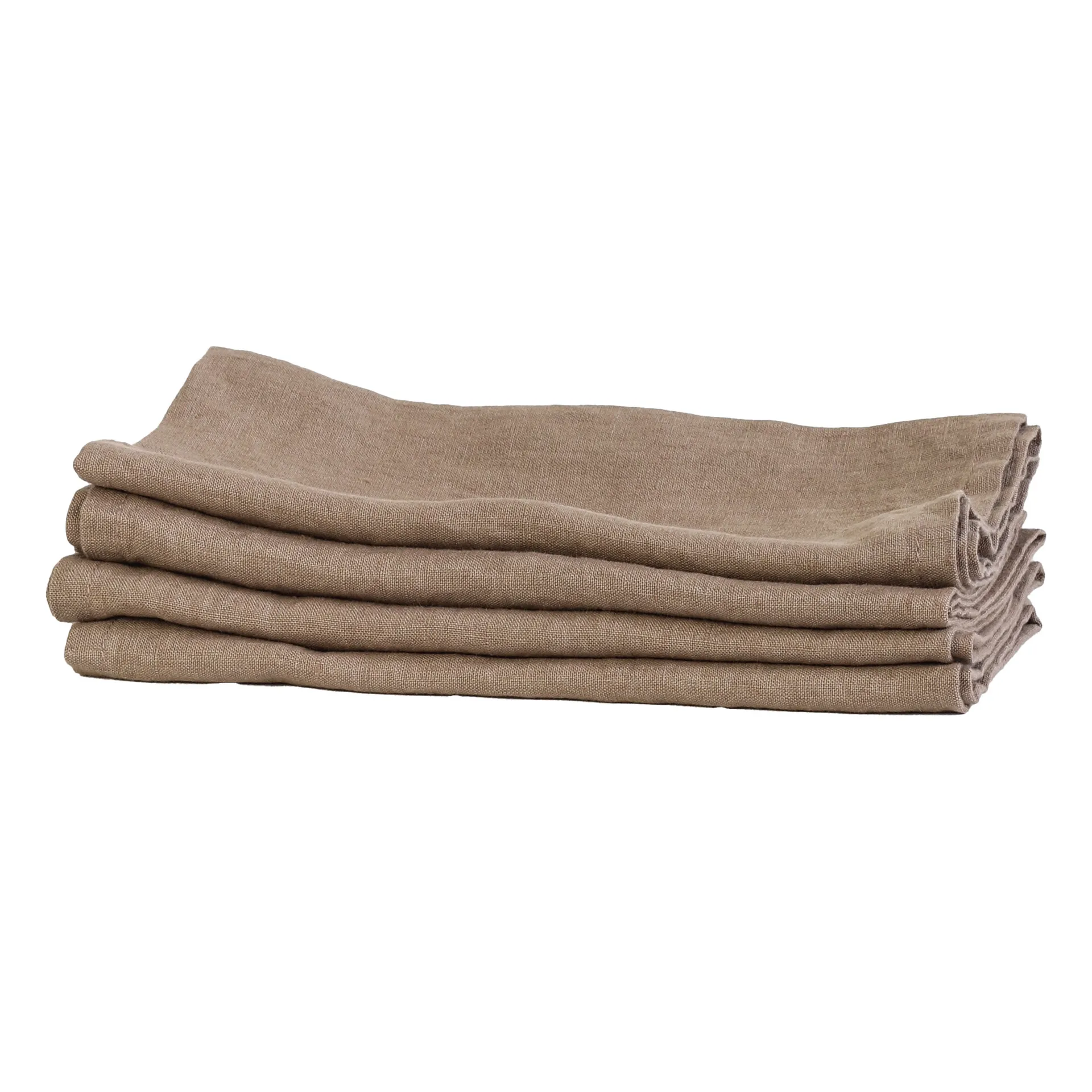 Tell me more kitchen towel linen 50x70 cm, Chestnut Tell Me More