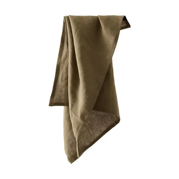 Tell me more kitchen towel linen 50x70 cm - Dark olive green - Tell Me More