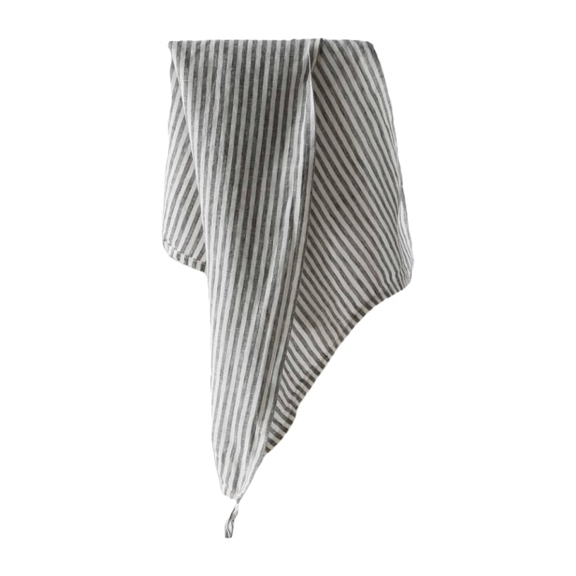 Tell me more kitchen towel linen 50x70 cm Grey-white