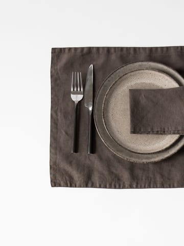 Tell Me More placemat linen 35x50 cm - Taupe - Tell Me More
