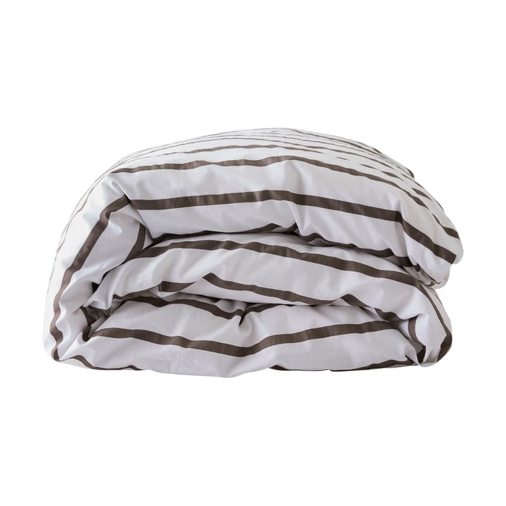 Tell Me More striped duvet cover cotton - Taupe, 150x200 cm - Tell Me More