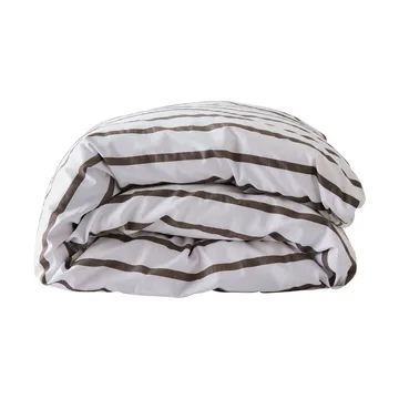 Tell Me More striped duvet cover cotton - Taupe, 240x220 cm - Tell Me More