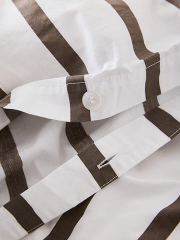Tell Me More striped duvet cover cotton - Taupe, 240x220 cm - Tell Me More