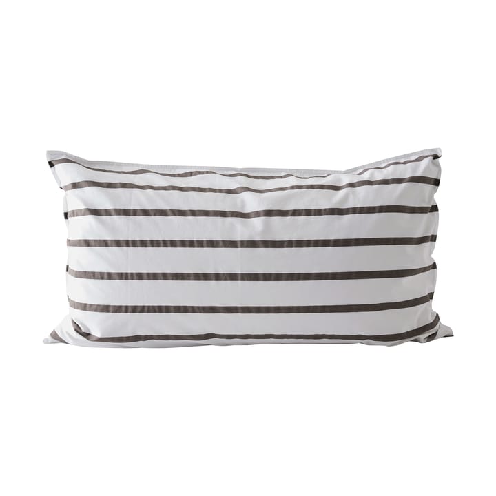 Tell Me More striped pillowcase cotton - Taupe, 50x90 cm - Tell Me More