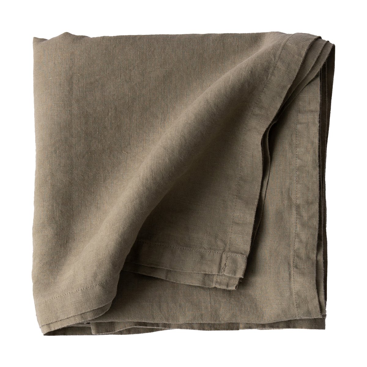 Tell Me More tablecloth 145x145 cm Olive | Scandinavian Design | Tablecloths | Green
