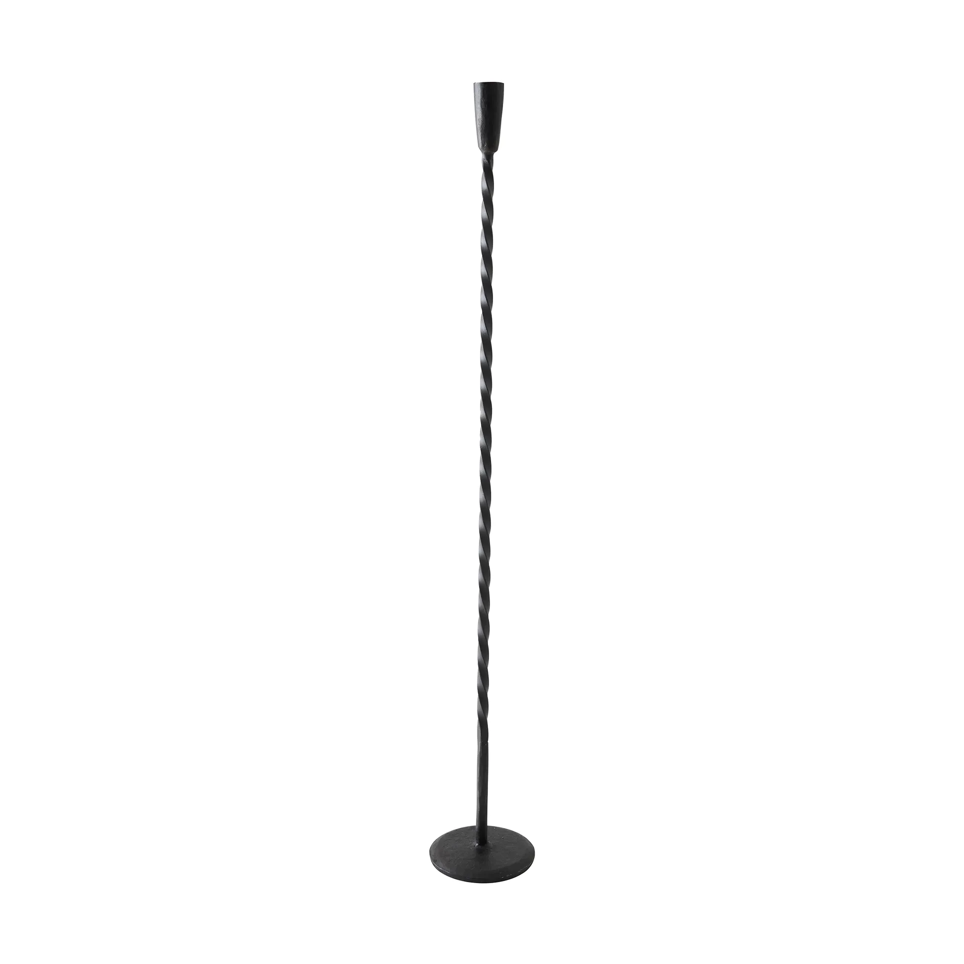Twist floor candle holder 80 cm, Black Tell Me More