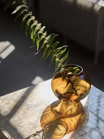 Velino vase - Amber brown, Ø20.5x18.5 cm - Tell Me More