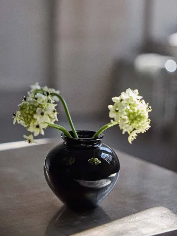 Velino vase - Black, Ø12.5x11.5 cm - Tell Me More