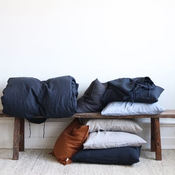 Washed linen cushion cover 50x50 cm - amber (brown) - Tell Me More