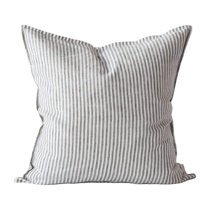 Washed linen cushion cover 50x50 cm - Grey-white - Tell Me More