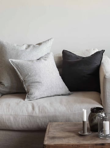 Washed linen cushion cover 50x50 cm - Grey-white - Tell Me More