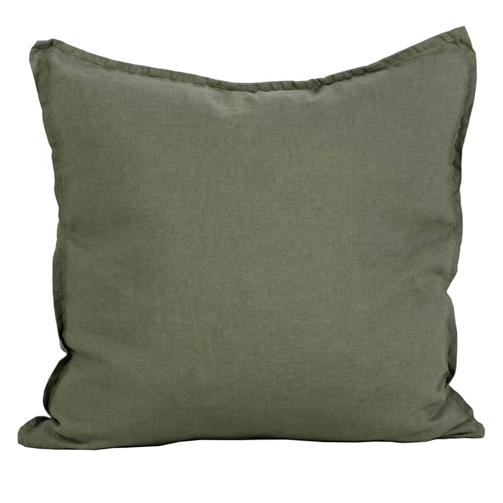 Washed linen cushion cover 50x50 cm - khaki (green) - Tell Me More